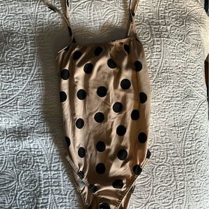 Polka Dot Square Cut Nasty Gal Bodysuit